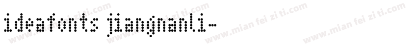 ideafonts jiangnanli字体转换